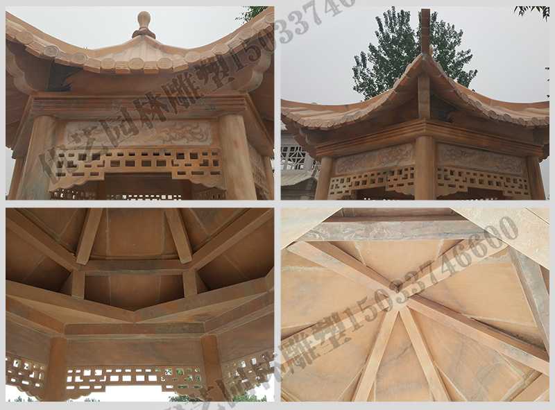 中式大理石涼亭,石雕六角亭子細節圖,定制中式景觀涼亭 中式大理石涼亭,石雕六角亭子細節圖,定制中式景觀涼亭